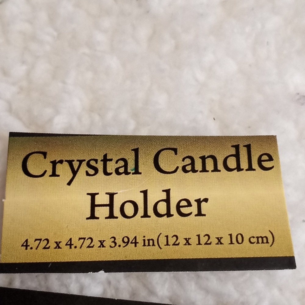 NWOT Crystal Candle Holder - Picture 6 of 7